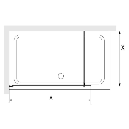 Перегородка для душа RGW Walk In WA-08G 70х195 стекло ребристое