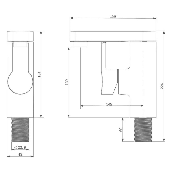 Смеситель для раковины ORANGE Onelife P08-021cr