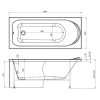Каркас AQUANET Nord 160x70