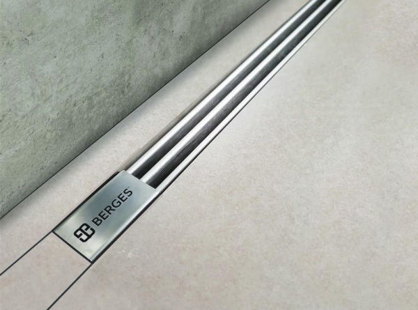 Дренажный канал BERGES Super Slim 60 глянцевый хром