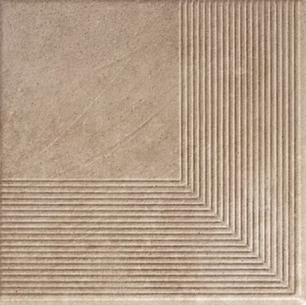 Клинкерная плитка Viano Beige Ступень угловая MAT 30х30
