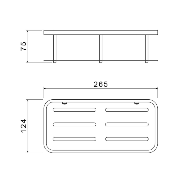 Полка металлическая АКВАТЕК AQ4936CR