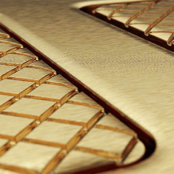 Кнопка смыва TECE TECEsolid 9240436 латунь текстура ромбы