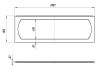Панель фронтальная для ванн MARKA ONE Reddy/Kotto/Maris 170x57