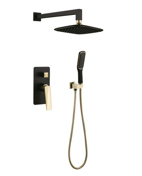 Душевой комплект BOHEME Venturo 384-B Black/Gold