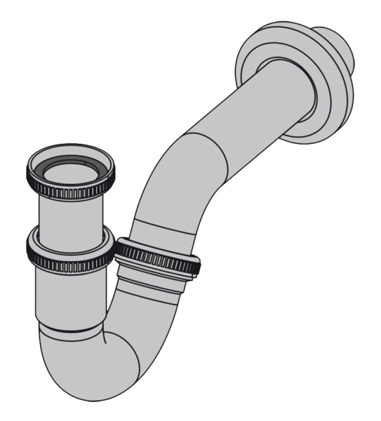 Сифон для биде ALCAPLAST A45G
