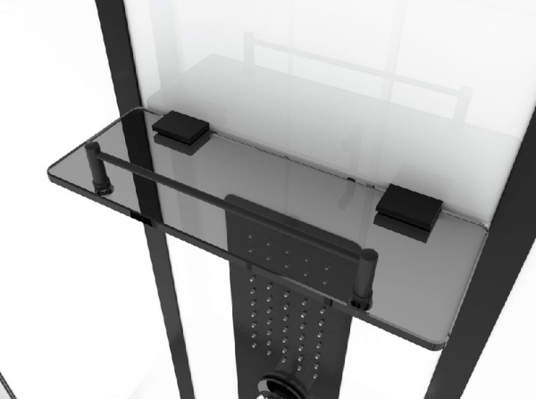 Душевая кабина BLACK&WHITE Galaxy G8008 90x115x215 профиль черный