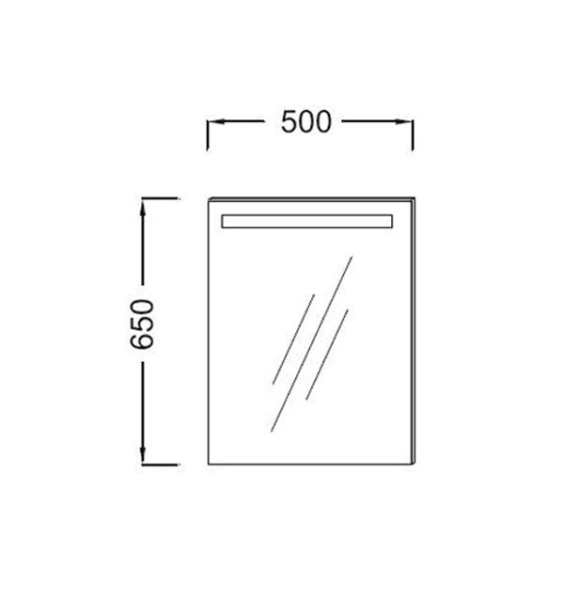 Зеркало JACOB DELAFON Parallel 50