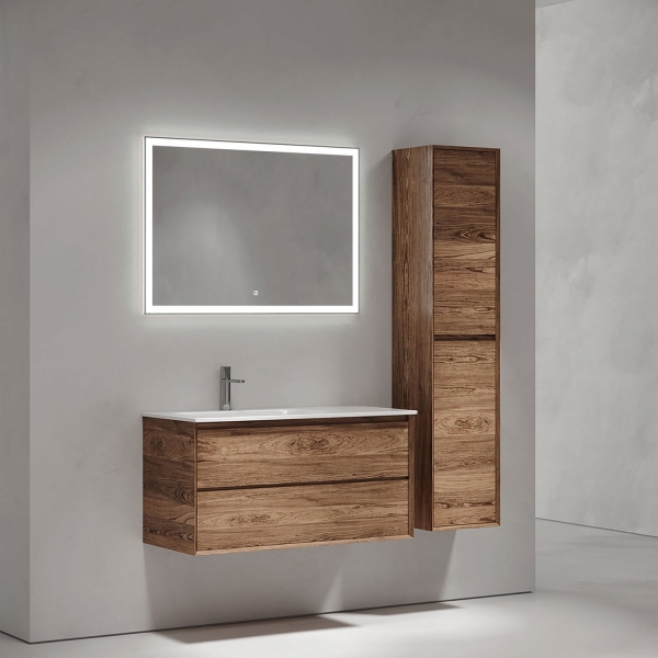 Тумба под раковину SANCOS Marmi 2.0 с 2 ящиками 100 L дуб чарльстон