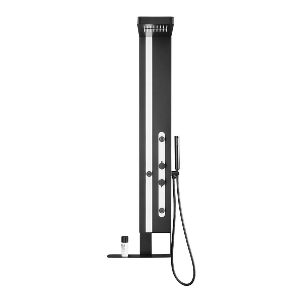Душевая панель BLACK&WHITE Gravity GR027 с гидромассажем белый/черный матовый