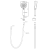 Душевой гарнитур BELBAGNO Ancona BB-DFS-5-CRM
