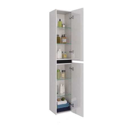 Пенал LEMARK Combi 35 белый/черный матовый
