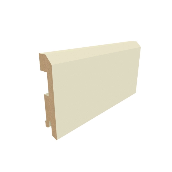 Плинтус ALBERO винил плоский 75x16x2070 белый