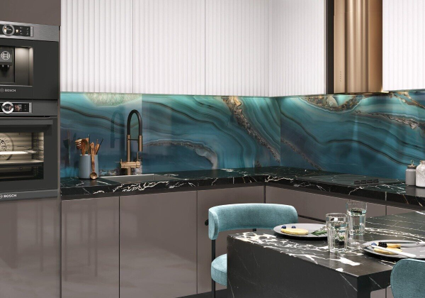 Wow Aquamarine LCM керамогранит бирюзовый суперполированный 120х60см