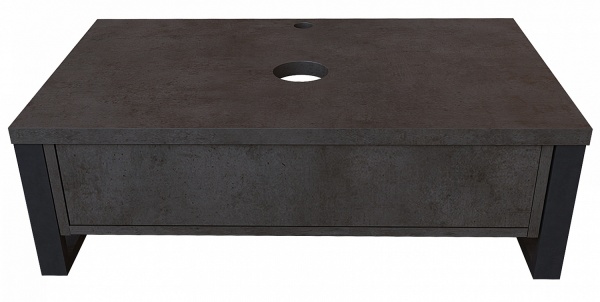 Тумба под раковину 1 MARKA Grunge Loft 70 бетон темно-серый