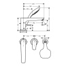 Смеситель на борт ванны HANSGROHE Talis E 71731000