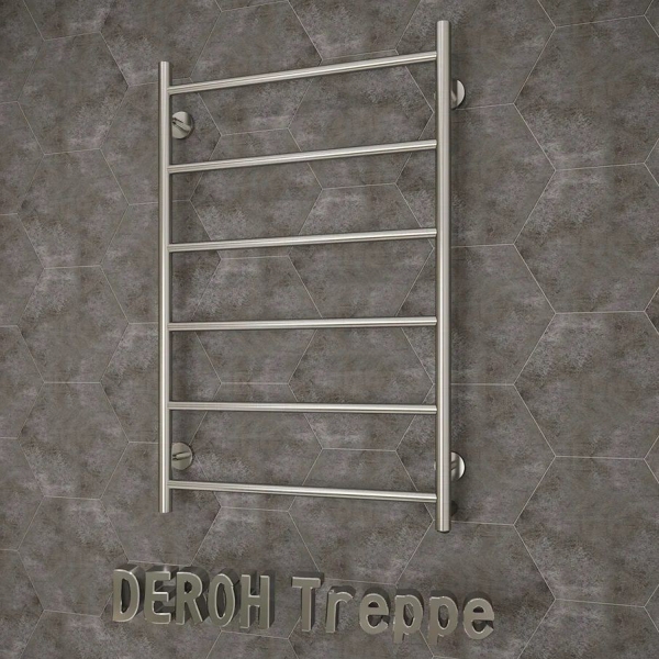 Полотенцесушитель эл. DEROH Treppe 4П 40/50 правое скрыт. подключ., 35 Вт хром