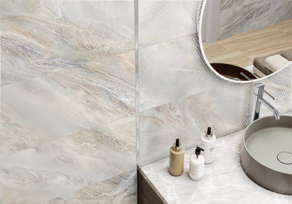 Sunrock Dark New Trend настенная плитка серая глянцевая 30х60 см