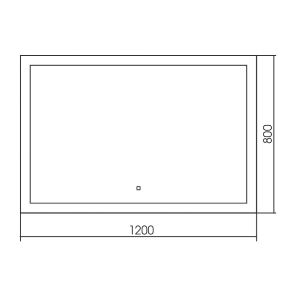 Зеркало AQUANIKA Basic AQB10080RU131 100 с сенсорным выключателем