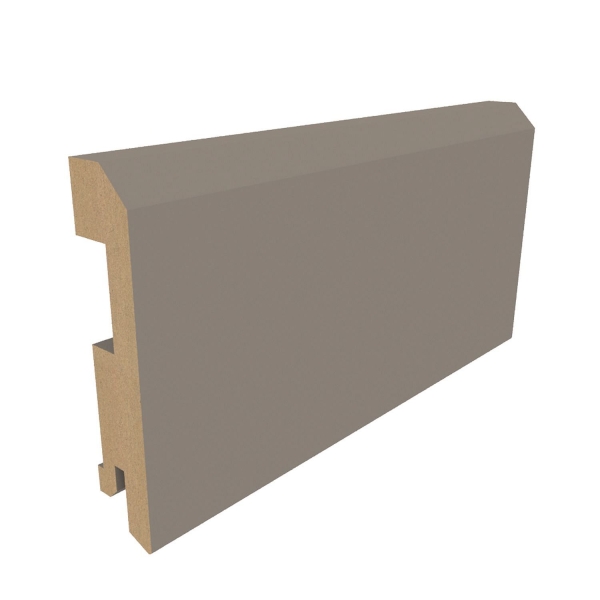 Плинтус ALBERO винил плоский 75x16x2070 серый