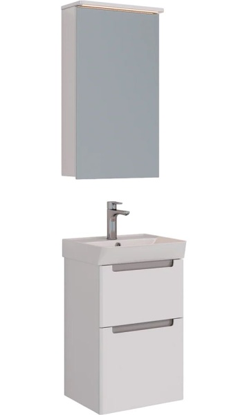 Комплект мебели LEMARK Buno 45 белый/серый матовый