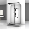 Душевая кабина BLACK&WHITE Galaxy G8008 90x115x215 профиль черный