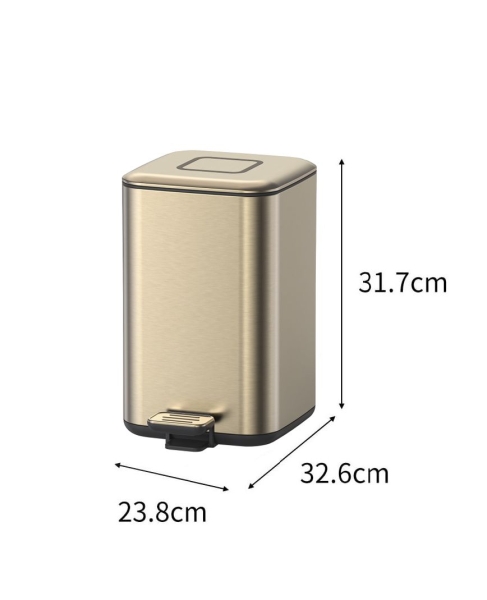 Ведро для мусора BOHEME Q 10948-MG Gold Matt