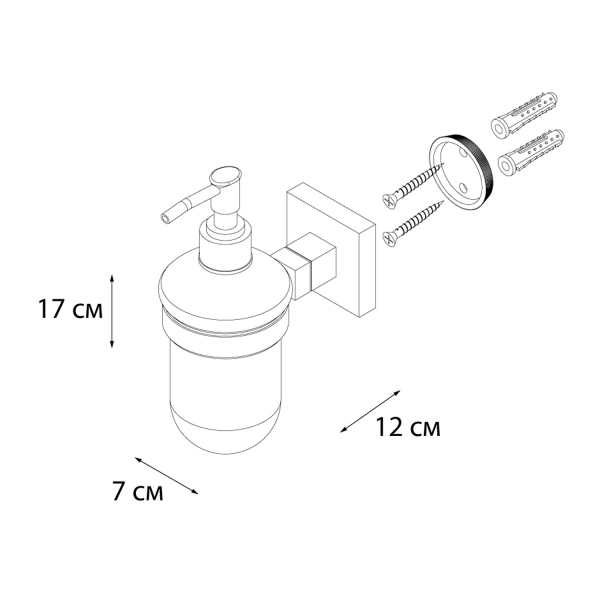 Дозатор жидкого мыла FIXSEN Metra FX-11112