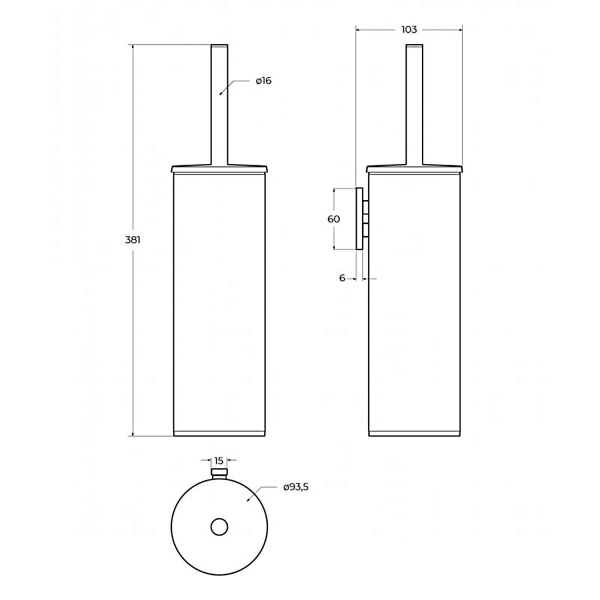 Ерш CEZARES Relax RELAX-TBS-M-IN сатин