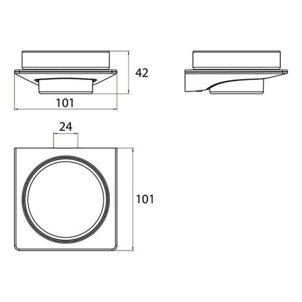 Мыльница EMCO Art подвесная 1630 001 01