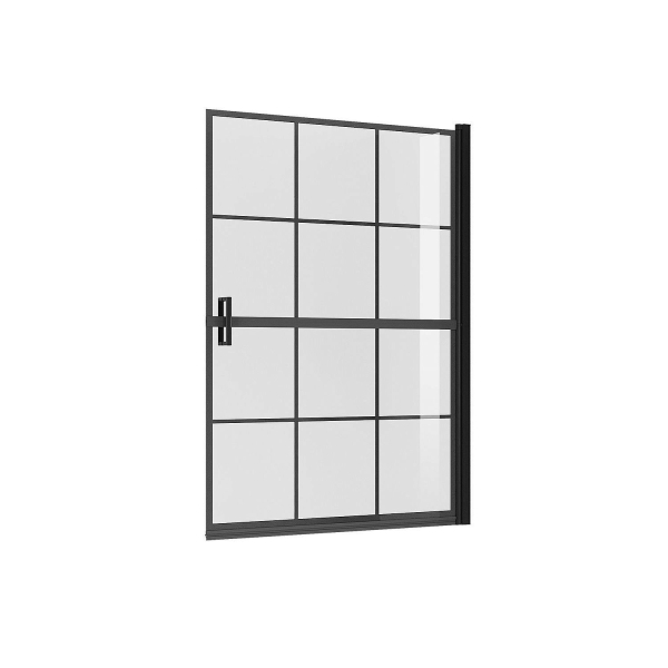 Шторка для ванны NIAGARA Nova 100x140 профиль черный матовый