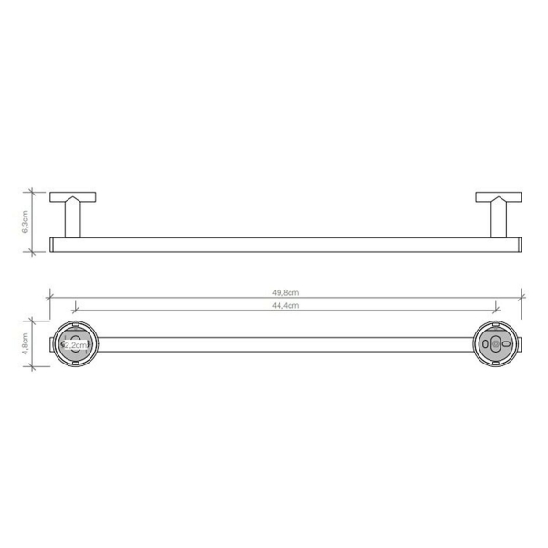 Полотенцедержатель DECOR WALTHER Basic HTE50 531200