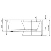 Каркас AQUANET Mia 140x80 L/R