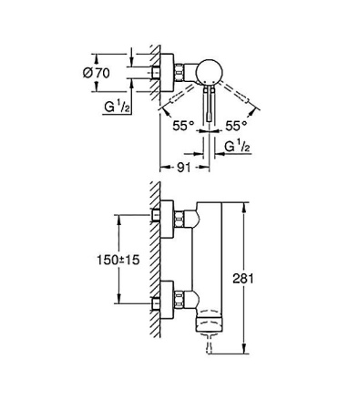 Смеситель для душа GROHE Essence New 33636AL1