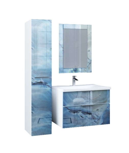 Зеркало MARKA ONE Glass 60 Blue marble
