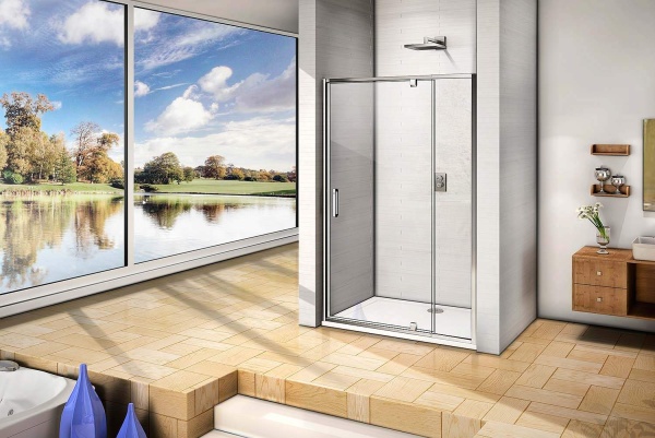 Дверь в нишу GOOD DOOR Orion WTW-PD-140-C-CH 140x185