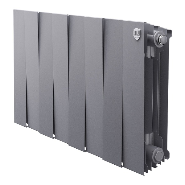 Радиатор ROYAL THERMO PianoForte 300 8С 64/38 БП серебристый матовый