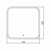 Зеркало AQUANIKA Basic AQB6870RU41 70 с сенсорным выключателем