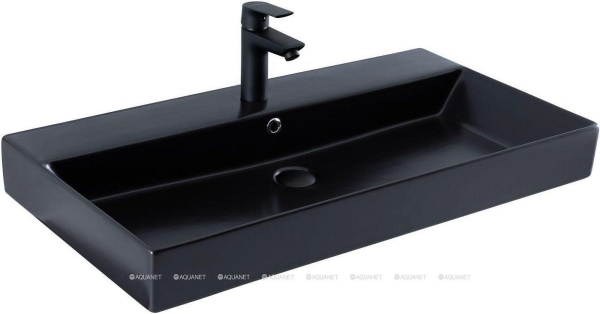 Раковина AQUANET Sanovit Slim Synergy 85 черный матовый