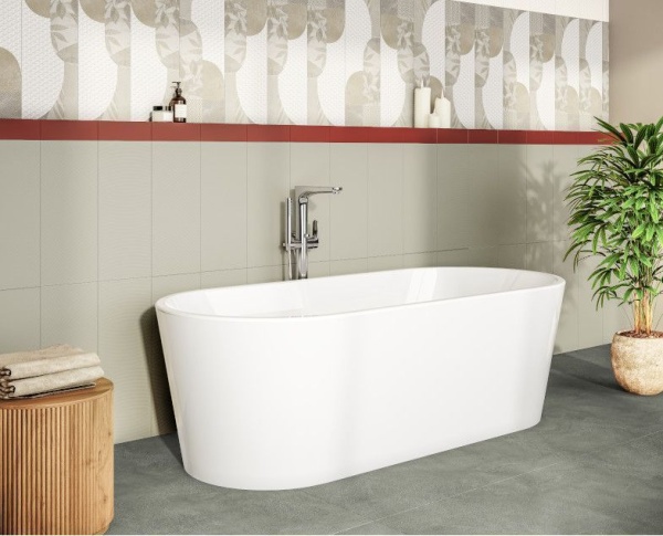Акриловая ванна VITRA Geo 180х80