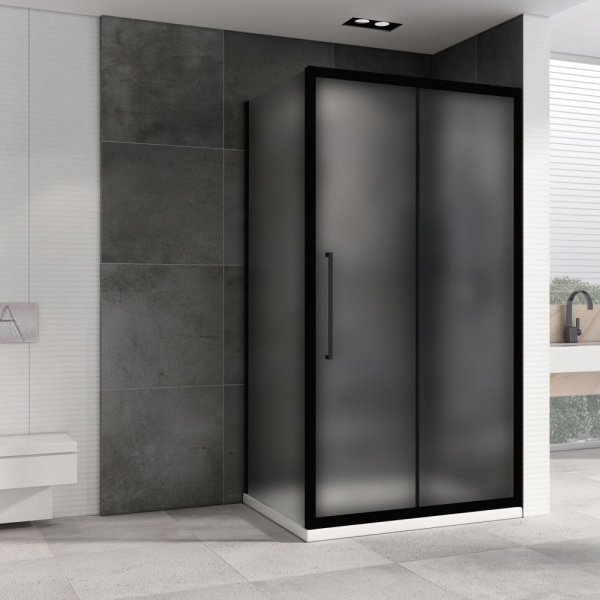 Душевое ограждение ABBER Schwarzer Diamant AG30170BMH-S80BM 170x80x195 стекло матовое