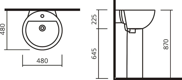 Пьедестал SANITA LUXE Classic Luxe SL300101