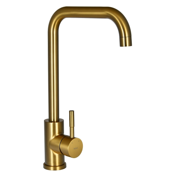 Смеситель для кухни RAIBER Graceful с поворотным изливом RPG-013 золото матовое