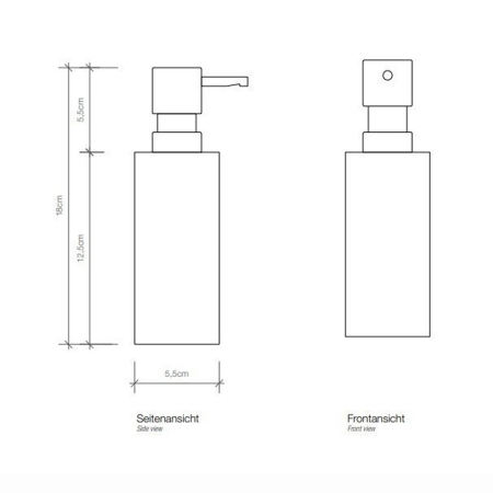 Дозатор жидкого мыла DECOR WALTHER Mikado SSP 521260 черный матовый