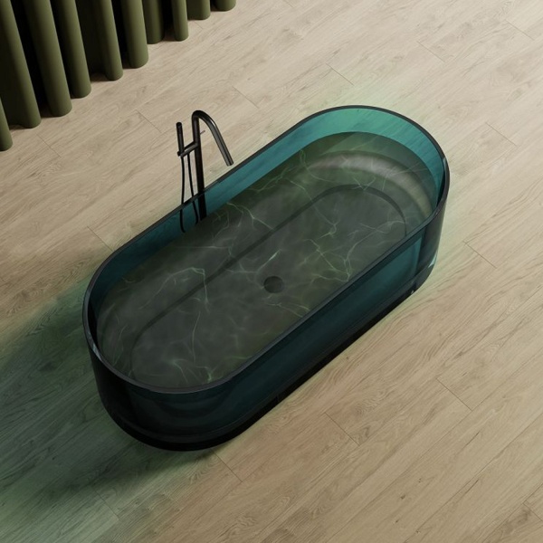 Ванна ABBER Kristall 170x75 бирюзовая