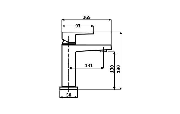 Смеситель для раковины ALMAes Fango TVZ-0934 черный матовый