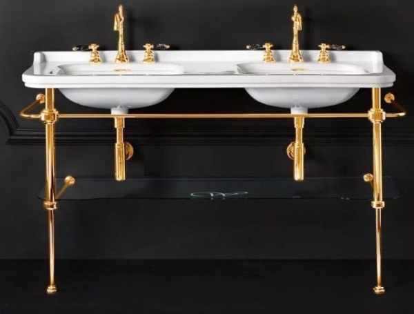 Консоль для раковины KERASAN Waldorf 9195K2oro золото