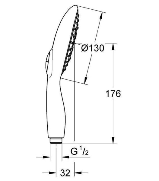 Ручной душ GROHE Power&Soul 27672A00