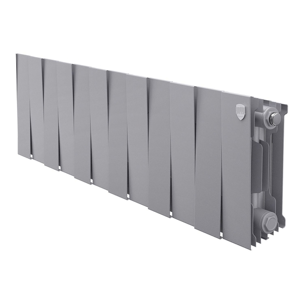 Радиатор ROYAL THERMO PianoForte 200 12С 96/28 БП серебристый матовый