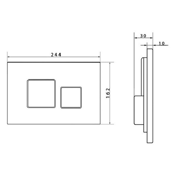 Кнопка смыва CAPRIGO Craft CA004-crm